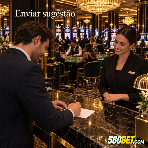 580bet — tela de envio de sugestão dentro do aplicativo oficial