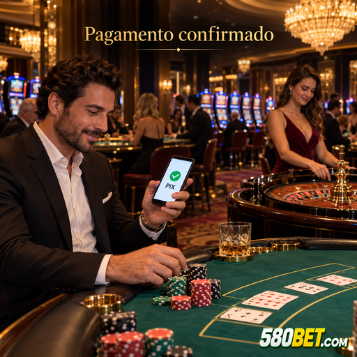 Confirmação de depósito por PIX no caixa em real do 580bet